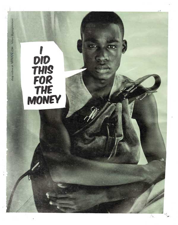 black man holding a person