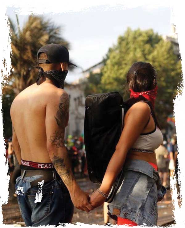 couple holding hands